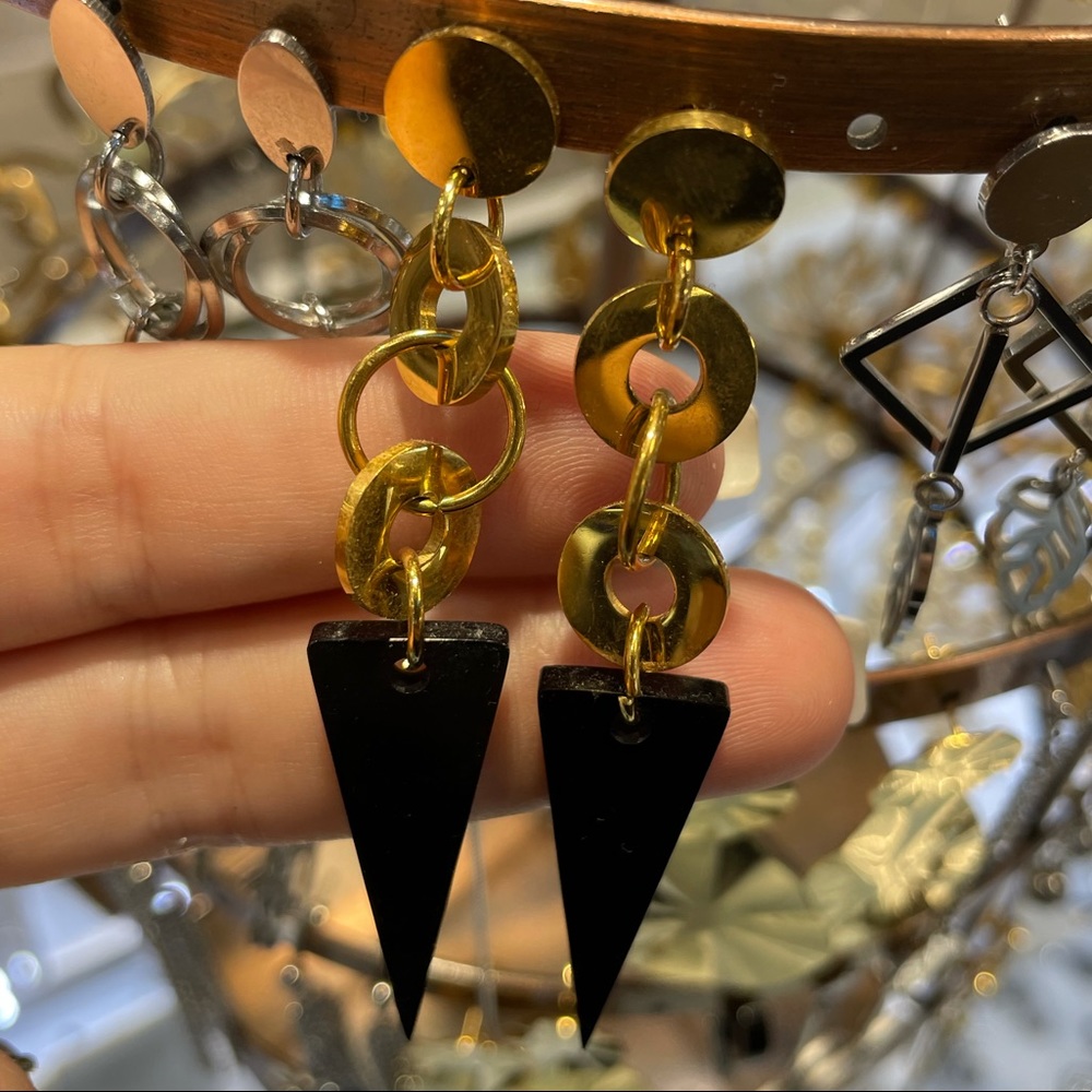 Triangular Earrings - image 1